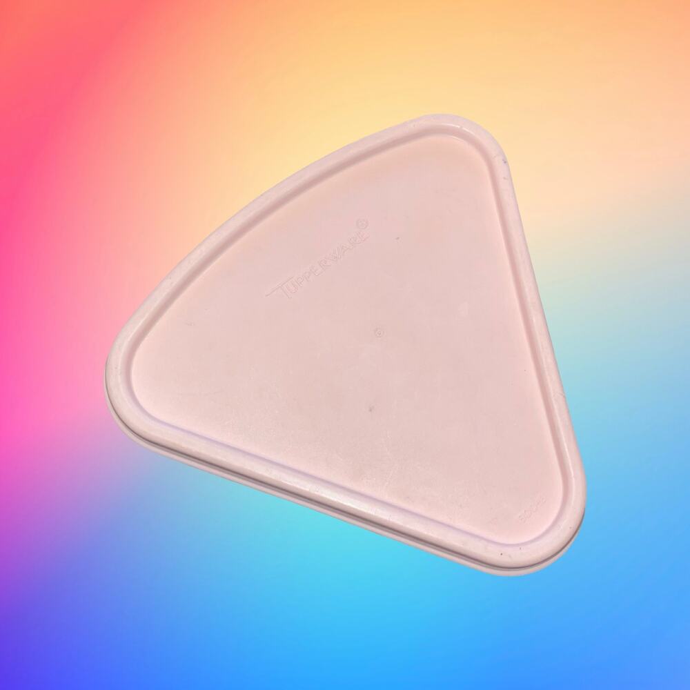 Tupperware Replacement Lid Seal 1800 Pink Individual Pie Wedge Slice Keeper VTG